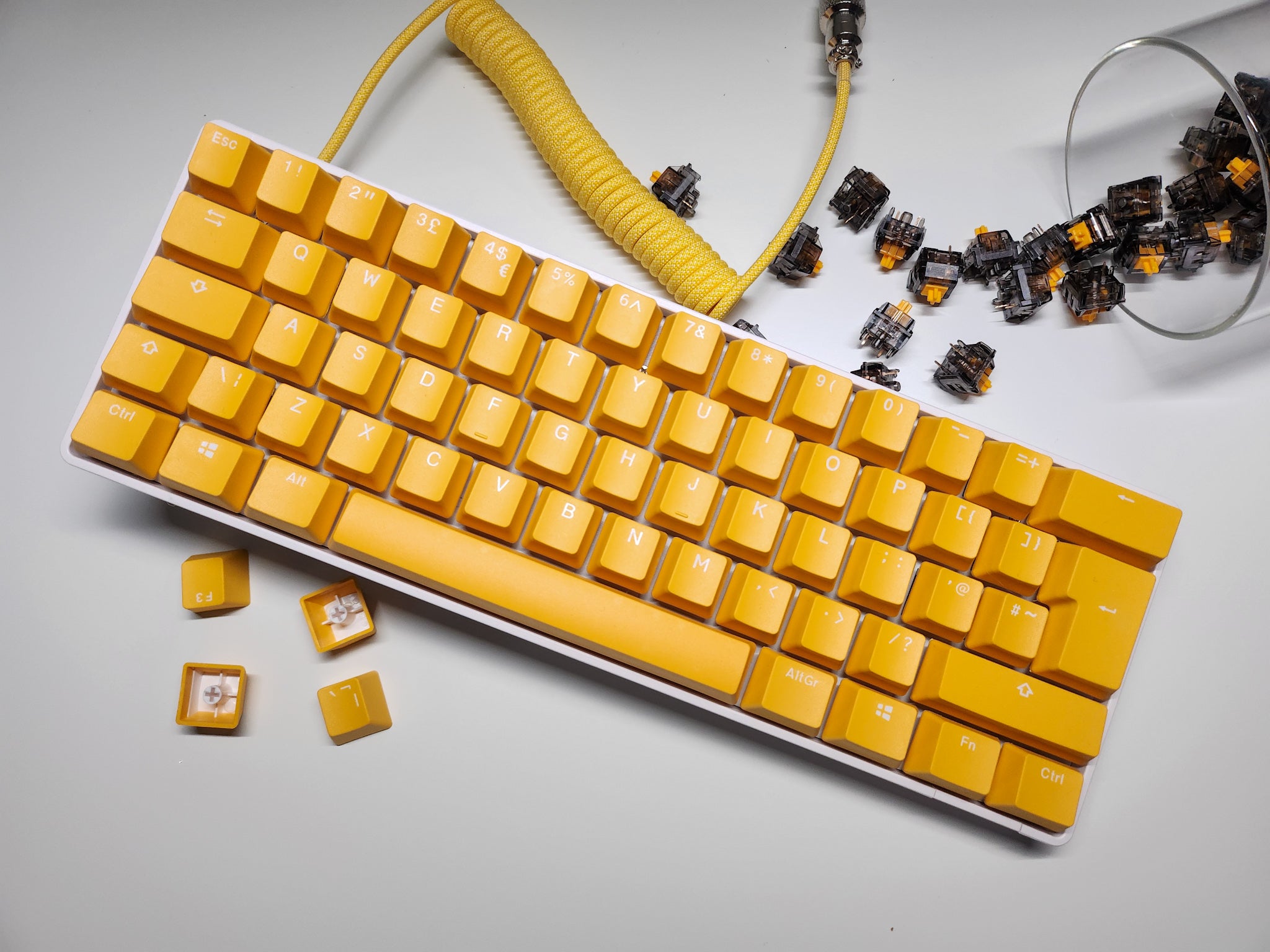 Yellow PBT Keycaps – Custom Keycaps UK