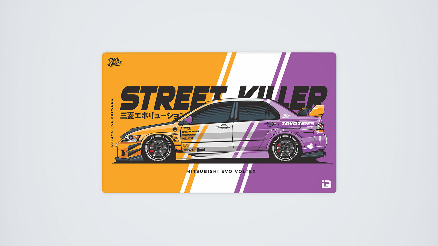 Evo Voltex Twin Stripe