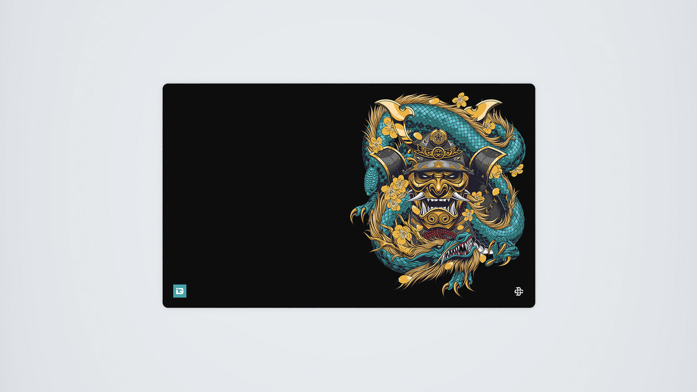 Samurai Mask Embraced Blue