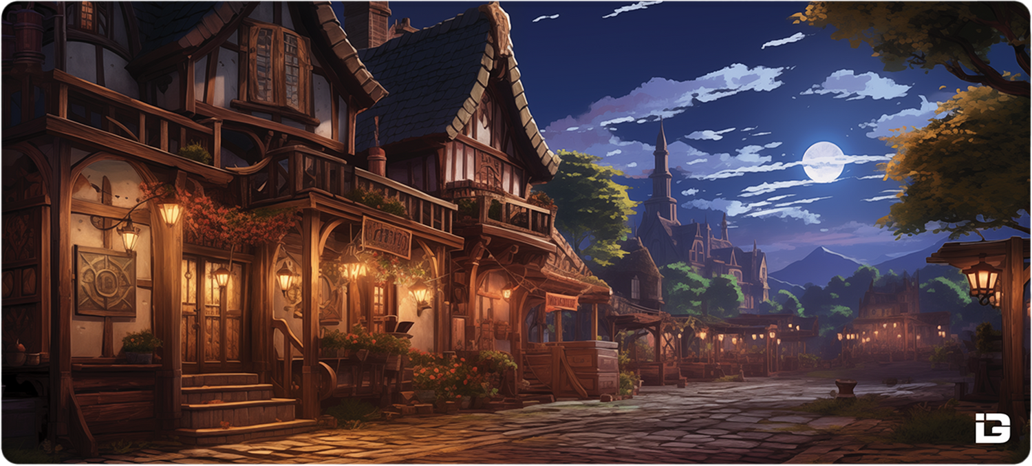 Moonlit Village