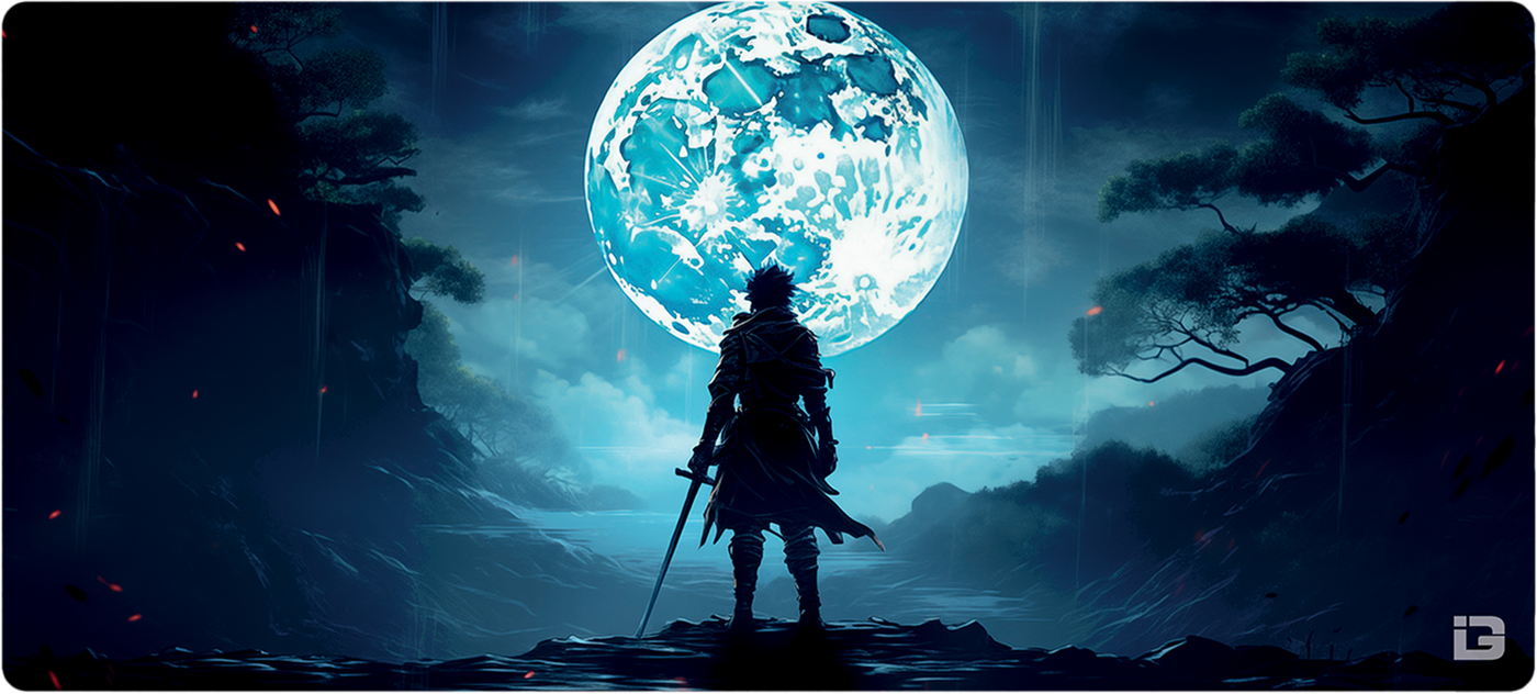 Azure Moonlit Warrior