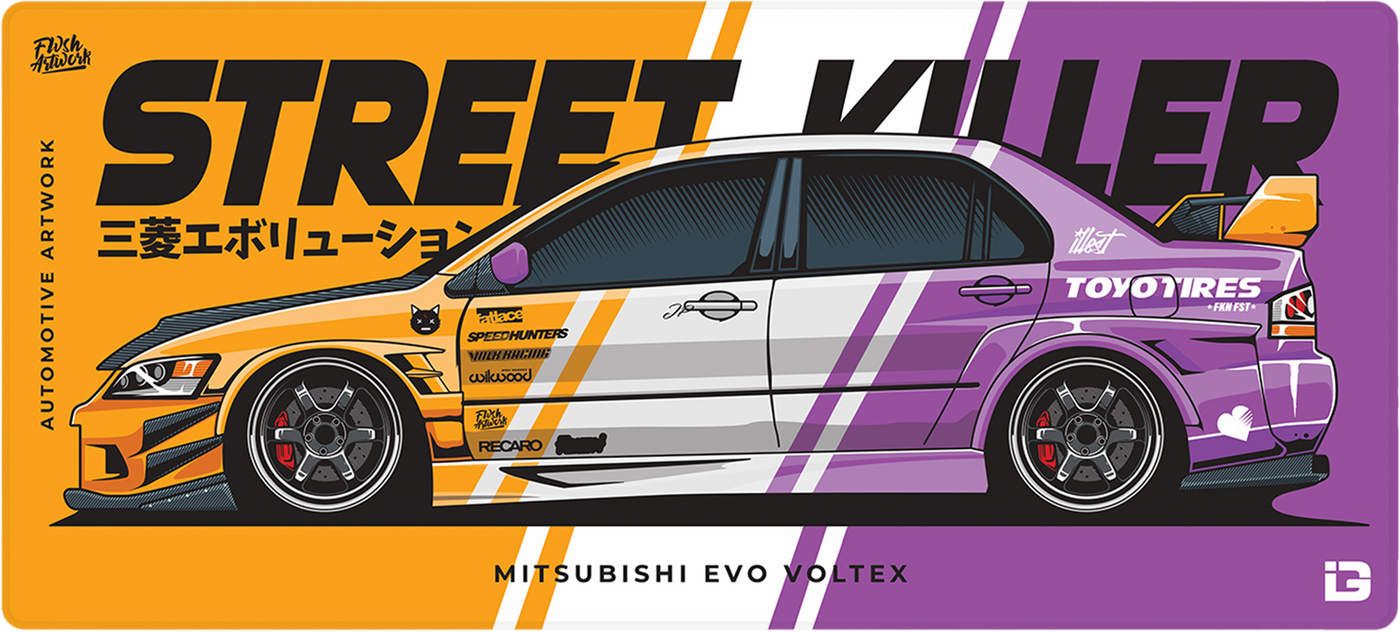 Evo Voltex Twin Stripe