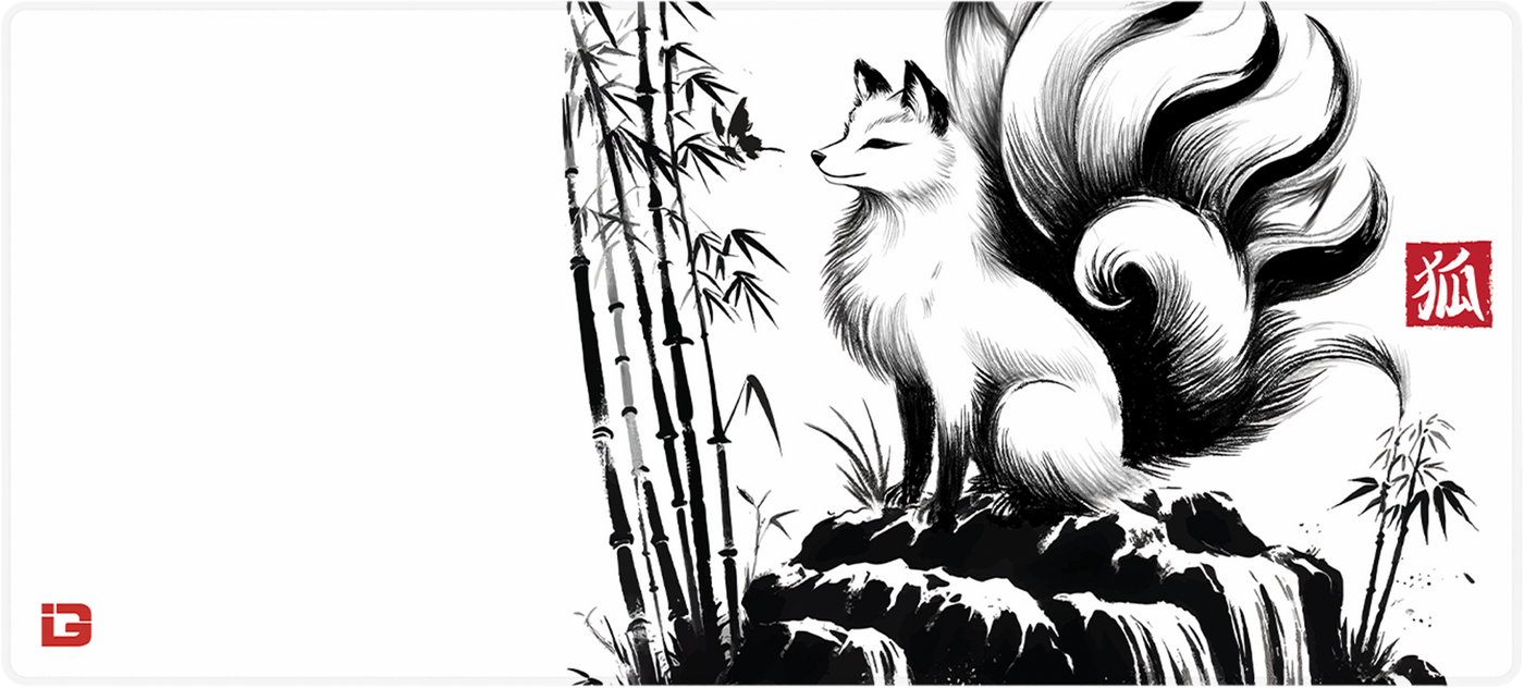 Kitsune Sumi-e